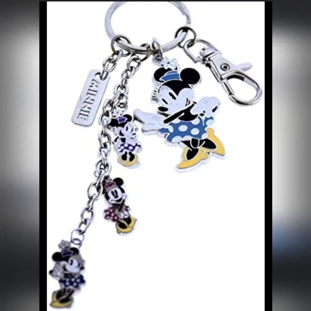 BRAND NEW DISNEY PARKS KEYCHAIN CHARACTER CHARMS - MINNIE MOUSE
